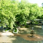 View of Courtyard from Carriage House Balcony