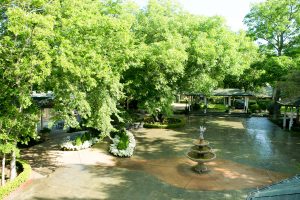 View of Courtyard from Carriage House Balcony