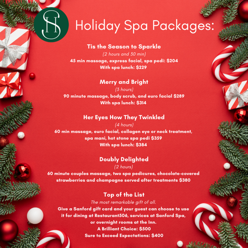 TSH Holiday Spa Packages 2022
