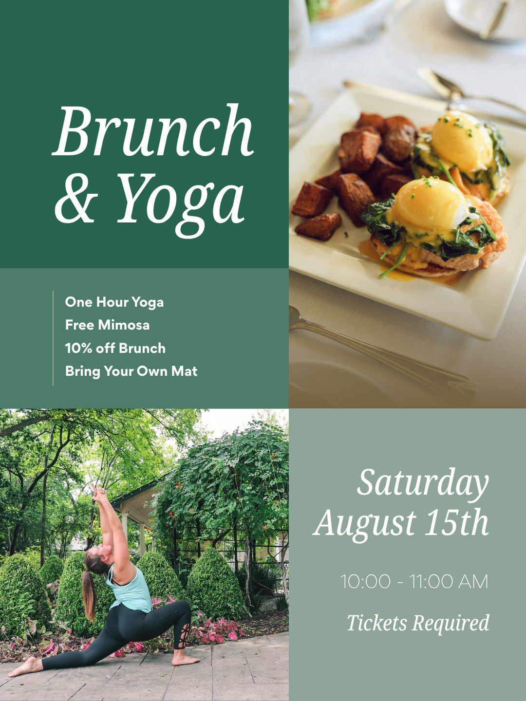 Aug 04 – Yoga & Brunch 15th