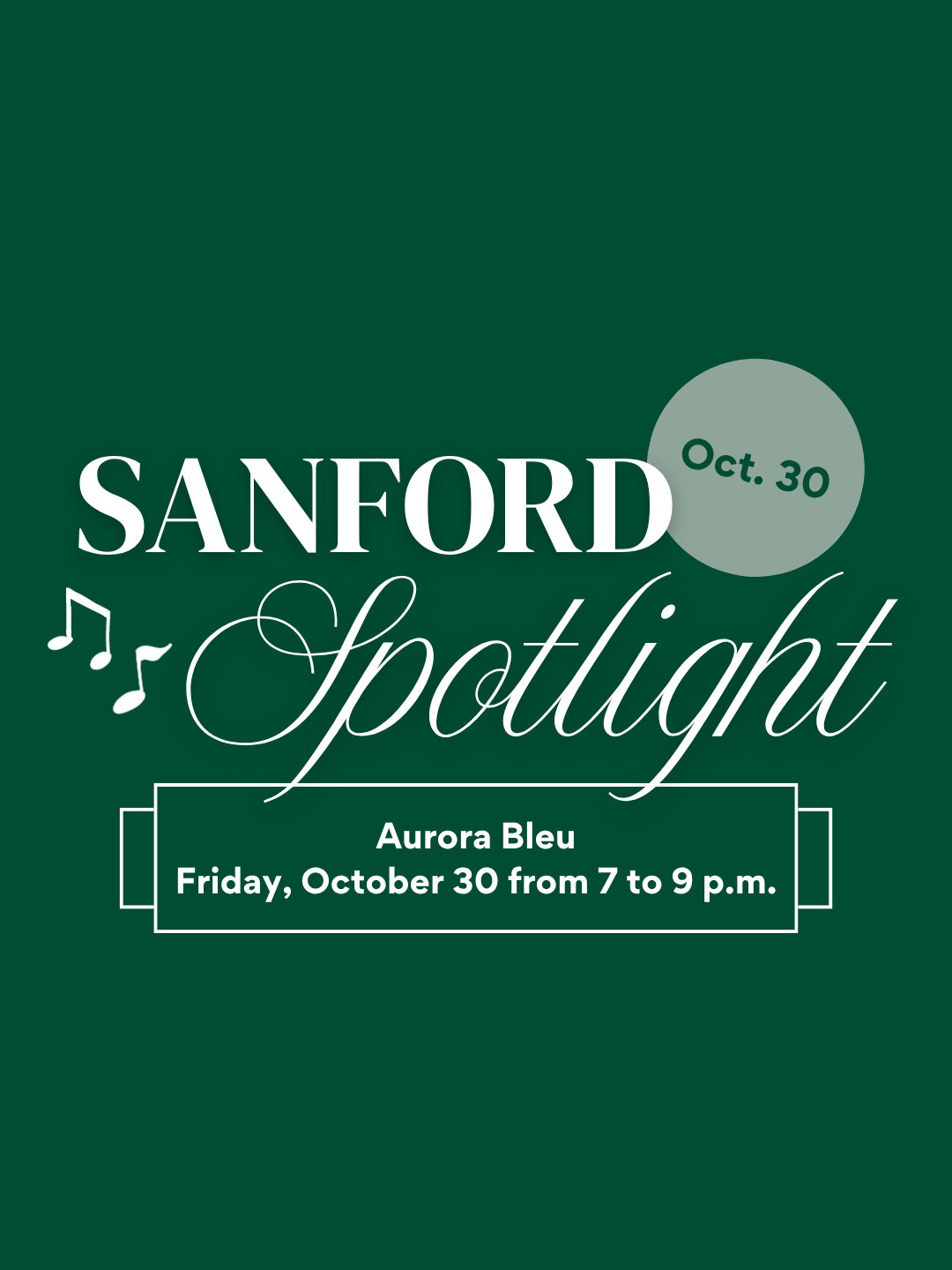 Oct 30 spotlight
